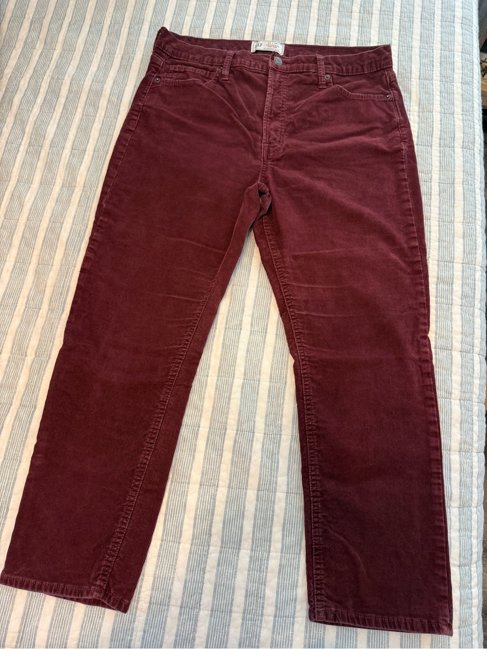 Gap Vintage Slim High-rise ankle corduroy